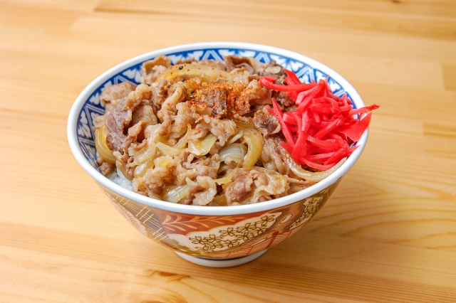 出来立ての牛丼のイメージ