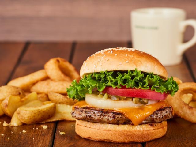 フレッシュネスバーガーのハンバーガー