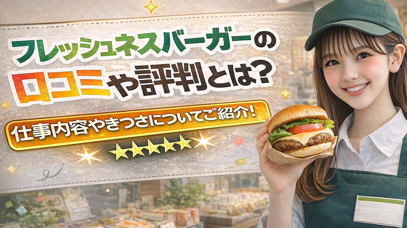 フレッシュネスバーガーのバイトの口コミや評判とは？仕事内容についてもご紹介！