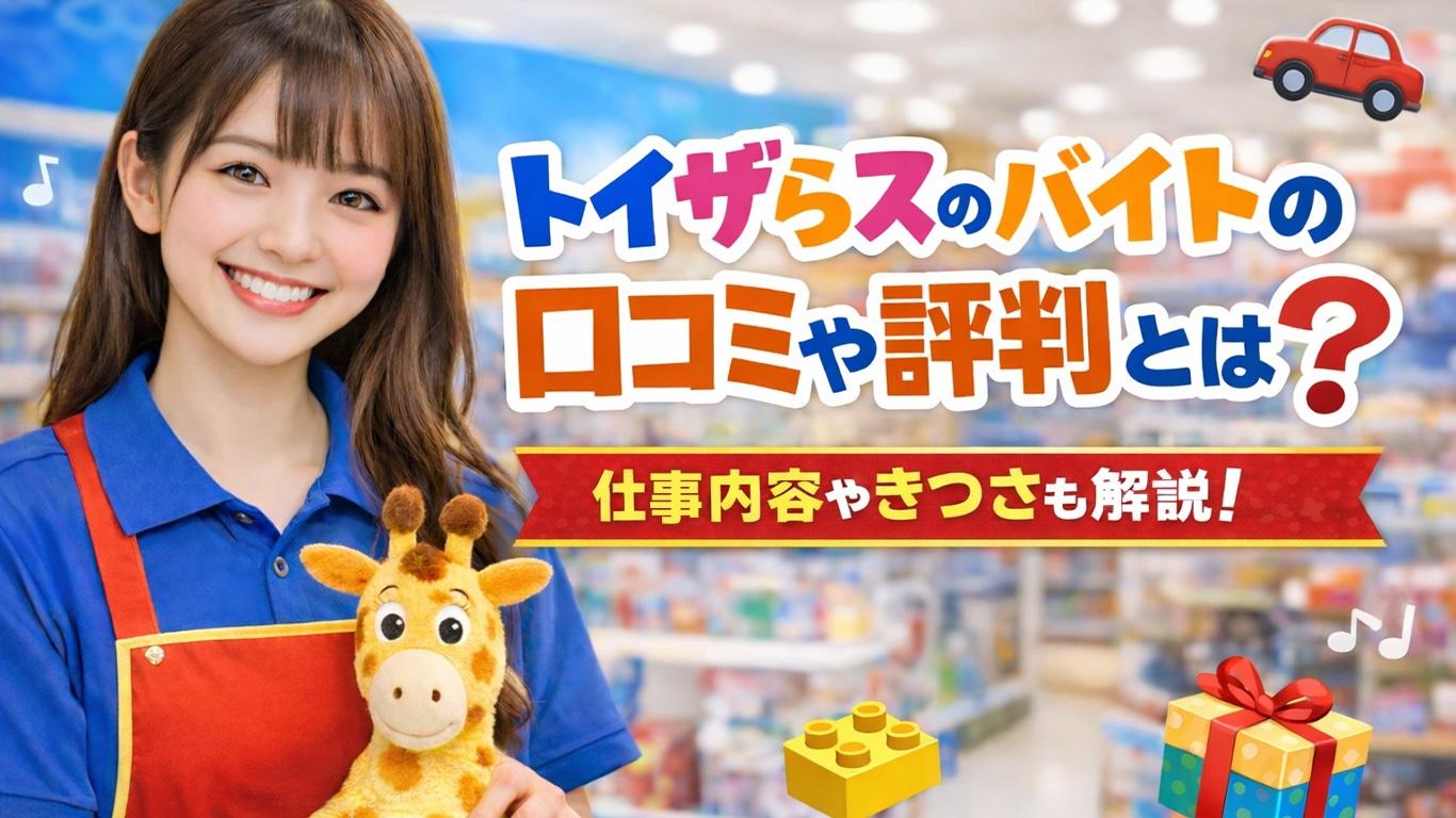 トイザらスのバイトの口コミや評判とは？仕事内容についてもご紹介！