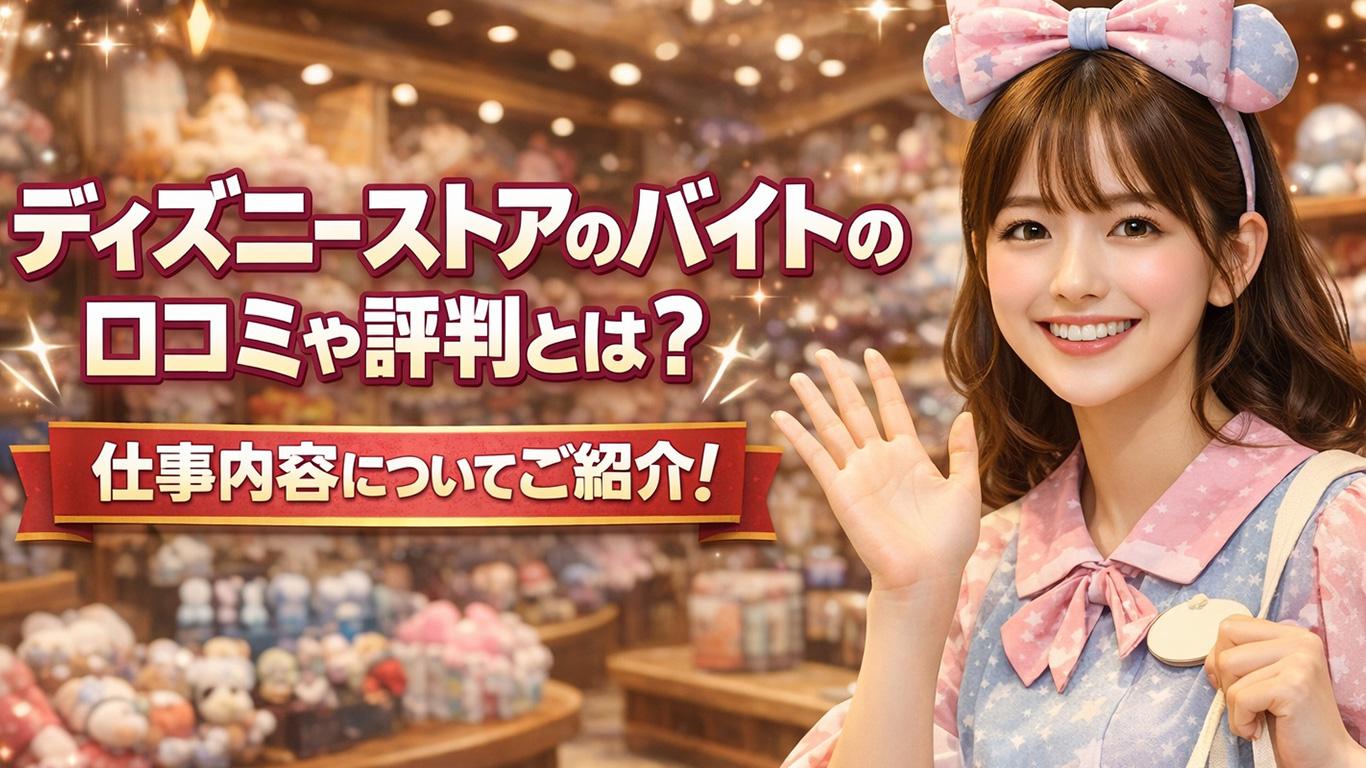 ディズニーストアのバイトの口コミや評判とは？仕事内容についてもご紹介！