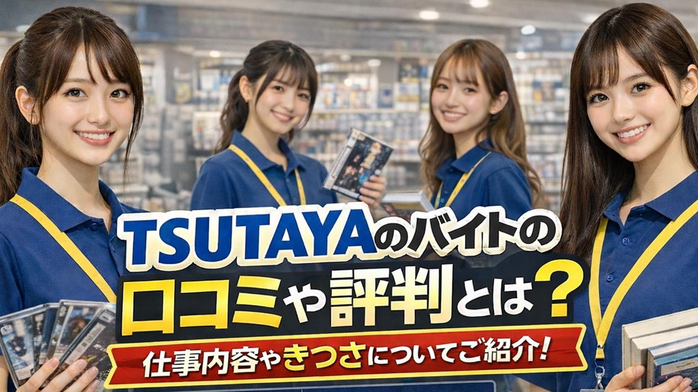 TSUTAYAのバイトの口コミや評判とは？仕事内容についてもご紹介！