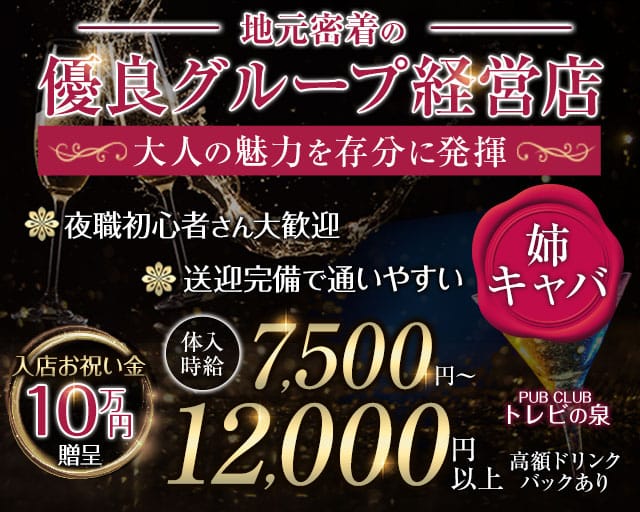 【JR相模線 南橋本駅】PUB CLUB トレビの泉（神奈川県）の女性バイト求人情報