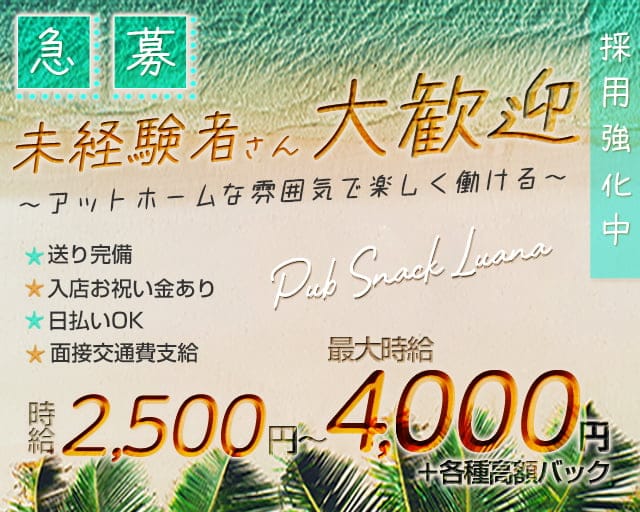 【新田】パブスナックLuana（ルアナ）（埼玉県）の女性バイト求人情報
