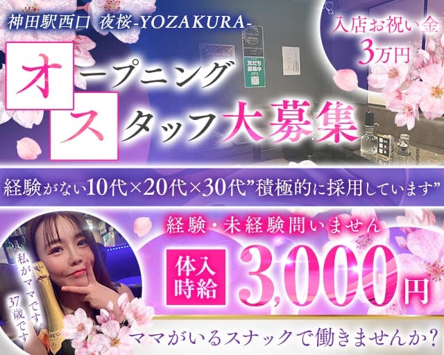【ＪＲ神田駅西口】夜桜-YOZAKURA-（千代田区）の女性バイト求人情報