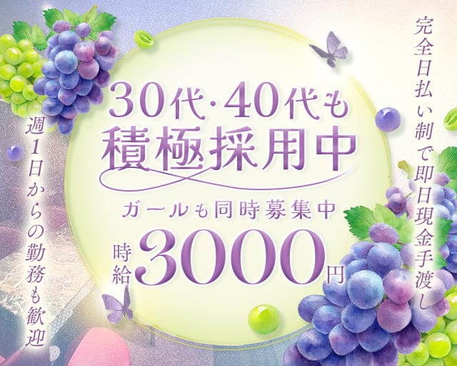 ぶどう（鹿児島県）の女性バイト求人情報