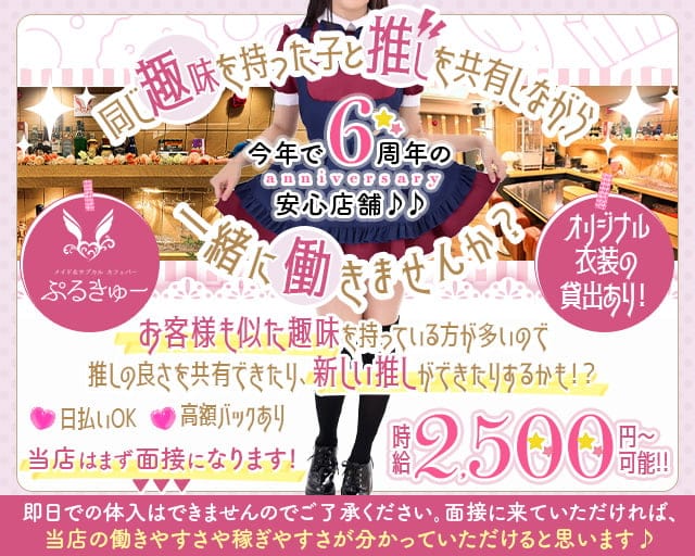 メイド&サブカルカフェバー ぷるきゅーの女性バイト求人情報
