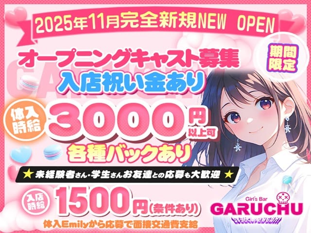 Girl‘sBarちゅうどくしゃ きみもなれ GARUCHU（静岡県）の女性バイト求人情報