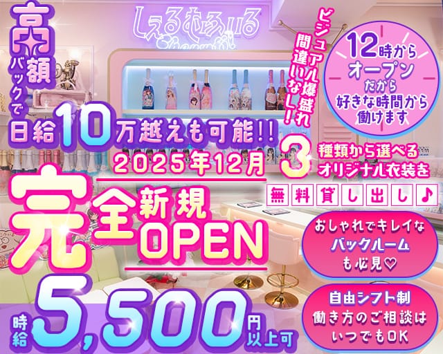 【昼・夜】しぇるむふぃる（東京都）の女性バイト求人情報