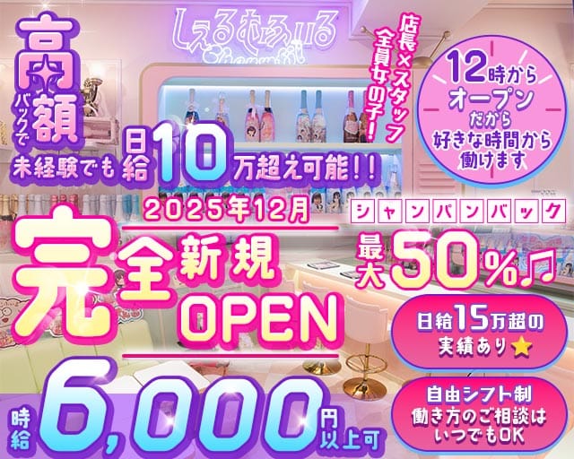 【昼・夜】しぇるむふぃる（新宿区）の女性バイト求人情報