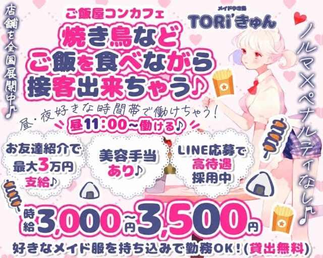 昼・夜Toriきゅん（千葉県）の女性バイト求人情報