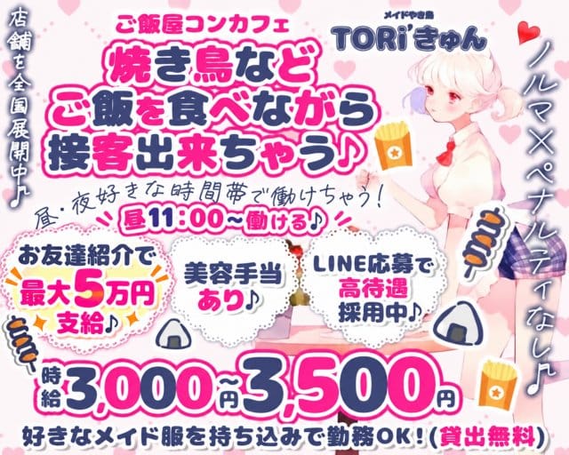 昼・夜Toriきゅん（千葉県）の女性バイト求人情報