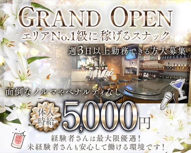 【甲府】スナック Lily（リリー）（山梨県）の女性バイト求人情報