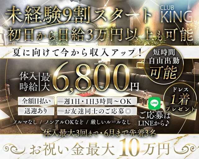 【古町】CLUB KING（クラブキング）（新潟県）の女性バイト求人情報