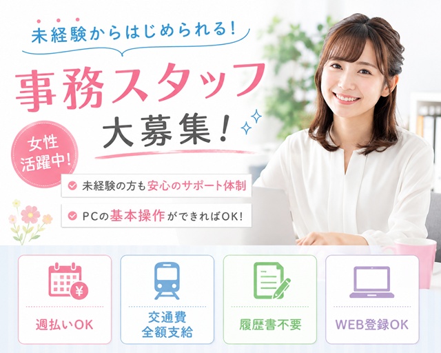 株式会社KOSMO　東京支店の女性バイト求人情報