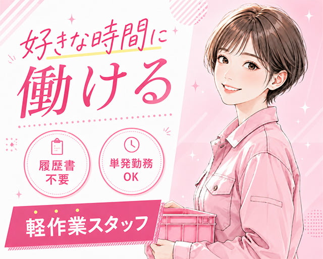 テイケイワークス東京株式会社　春日部支店（埼玉県）の女性バイト求人情報